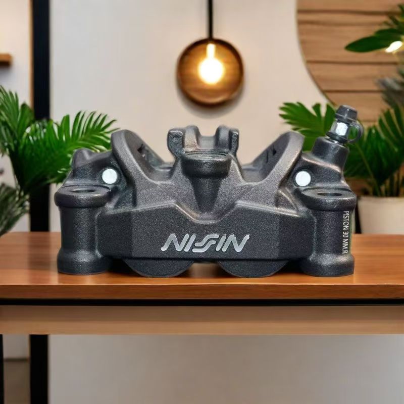 Forged Front Brake Caliper 4 Piston - Motosiklet Nissin dövme fren kaliperi asimetrik